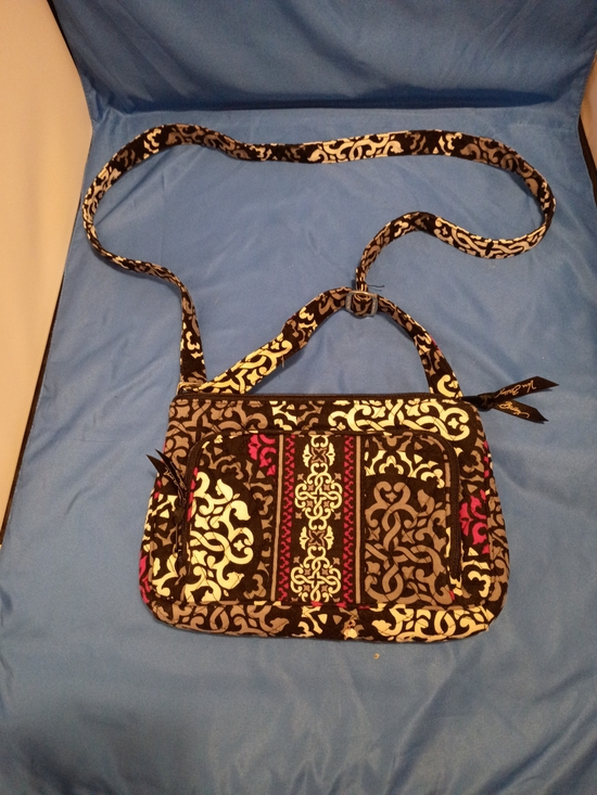Vera Bradley Handbags - Vera Bradley Little Hipster Crossbody Bag Black and White Floral Pattern